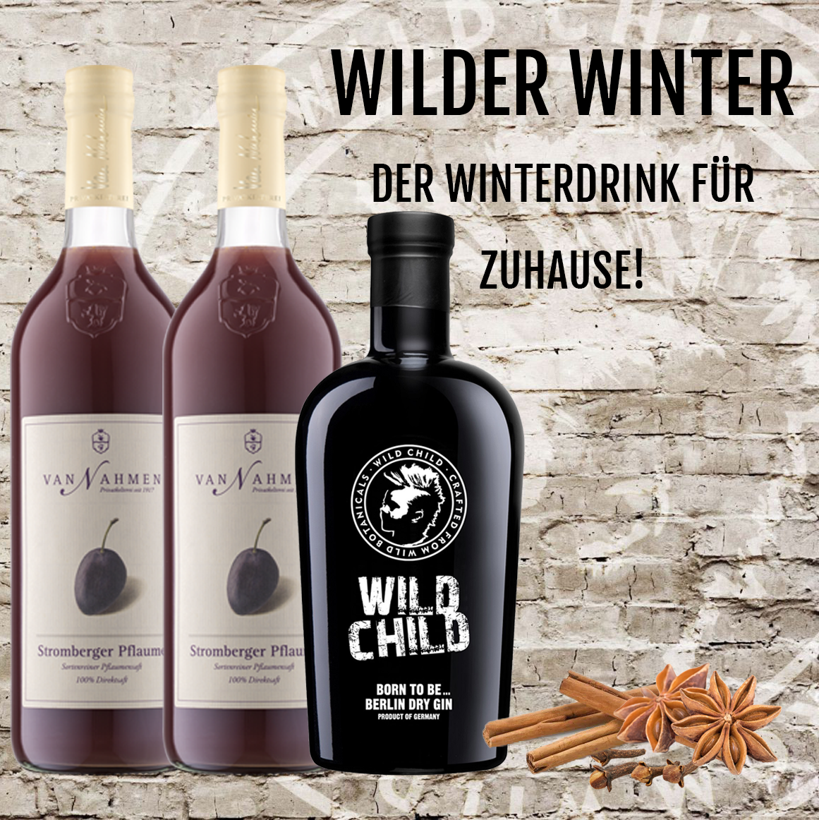 Wild Child Gin Berlin - für Winterdrink zuhause der Online - Wilder Shop Winter