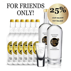 Sash & Fritz - Deutscher Wodka - For Friends Only